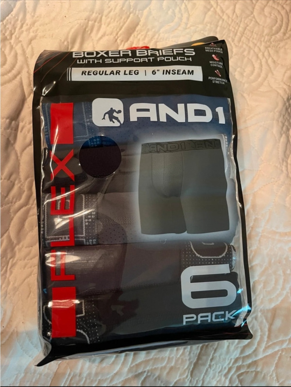 AND1 Men’s Boxer Briefs Pack - Black